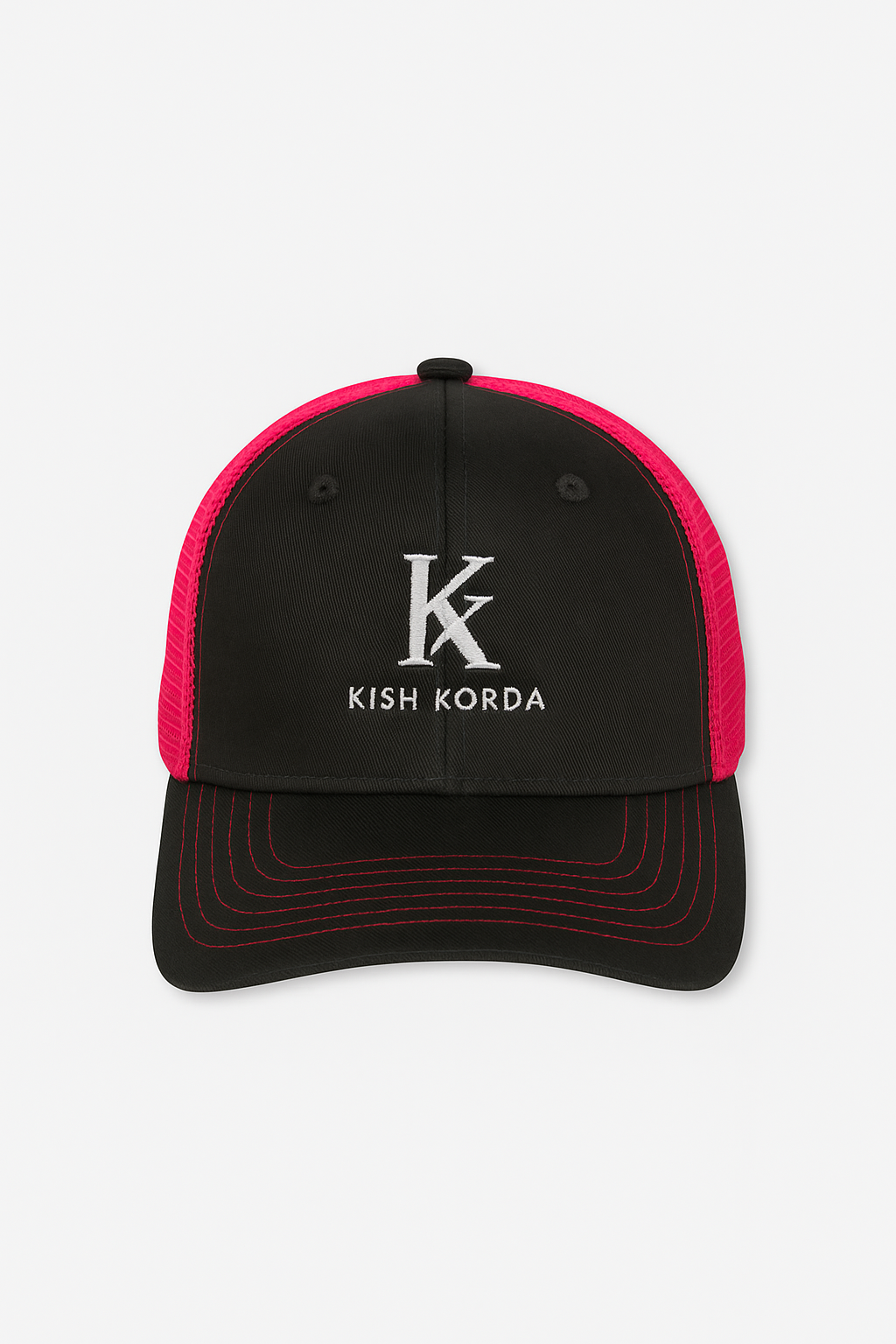 Kish Korda Black & Pink Trucker Hat