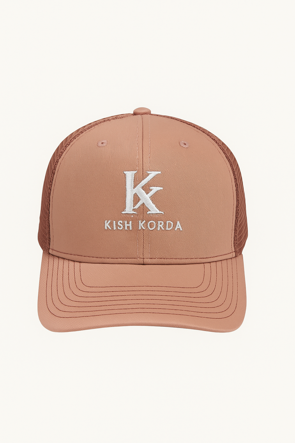 Kish Korda Classic Trucker Cap – Rose Brown