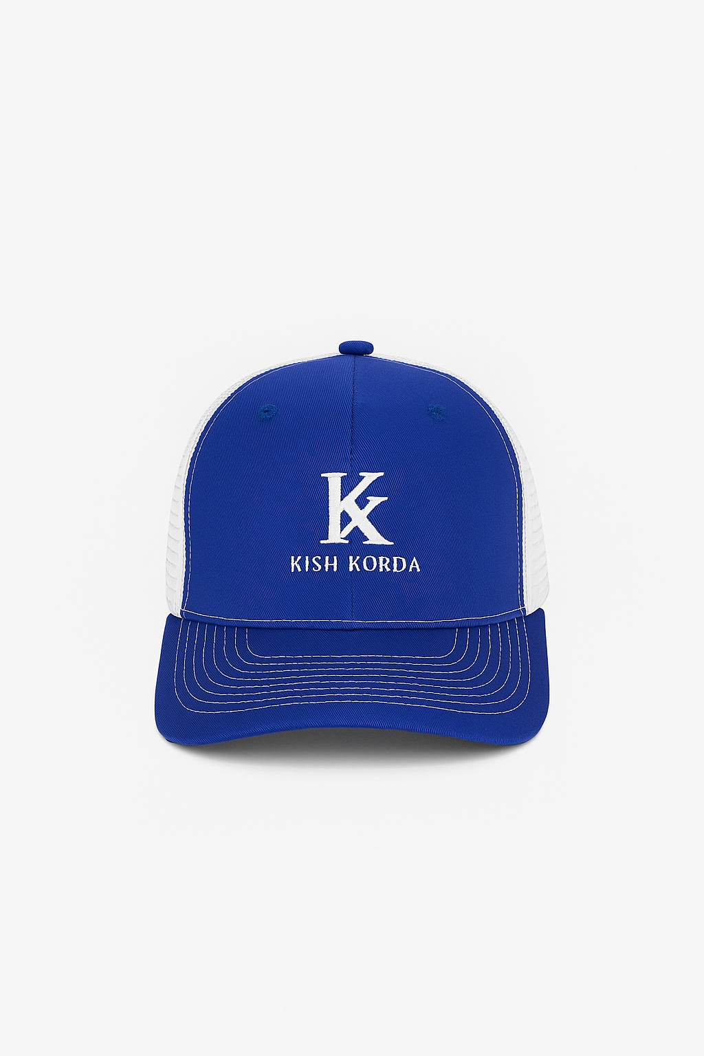 Kish Korda Classic Trucker Hat – Royal Blue & White