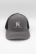 Black and Grey Trucker Hat – Kish Korda Classic Mesh Cap